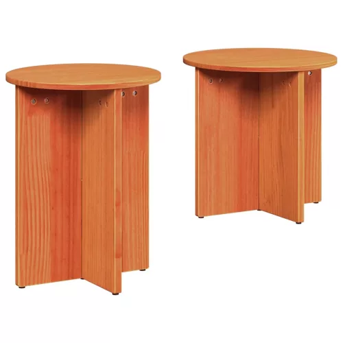 Dohányzóasztal 2 pcs Viaszbarna 41.5 x 41.5 x 41 cm