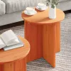 Dohányzóasztal 2 pcs Viaszbarna 41.5 x 41.5 x 41 cm