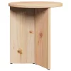 Dohányzóasztal 2 pcs Természetes 49 x 49 x 28 cm Tömör fenyőfa