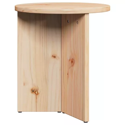 Dohányzóasztal 2 pcs Természetes 49 x 49 x 28 cm Tömör fenyőfa