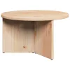 Dohányzóasztal 2 pcs Természetes 49 x 49 x 28 cm Tömör fenyőfa