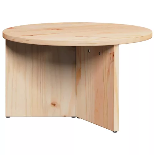 Dohányzóasztal 2 pcs Természetes 49 x 49 x 28 cm Tömör fenyőfa