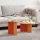 Dohányzóasztal 2 pcs Viaszbarna 49 x 49 x 28 cm Tömör fenyőfa