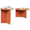 Dohányzóasztal 2 pcs Viaszbarna 49 x 49 x 28 cm Tömör fenyőfa