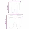 Dohányzóasztal 2 pcs Viaszbarna 39.5 x 39.5 x 30 cm