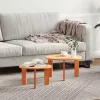 Dohányzóasztal 2 pcs Viaszbarna 47.5 x 47.5 x 27 cm