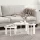 Dohányzóasztal 3 pcs Fehér 47.5 x 47.5 x 27 cm Tömör fenyőfa