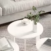 Dohányzóasztal 3 pcs Fehér 47.5 x 47.5 x 27 cm Tömör fenyőfa