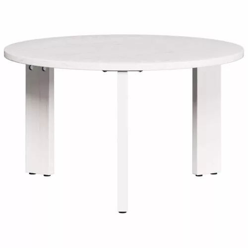 Dohányzóasztal 3 pcs Fehér 47.5 x 47.5 x 27 cm Tömör fenyőfa
