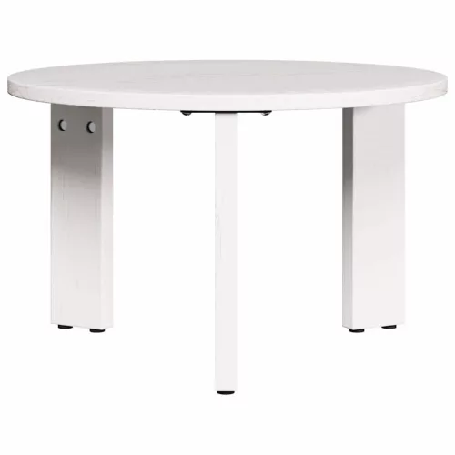 Dohányzóasztal 3 pcs Fehér 47.5 x 47.5 x 27 cm Tömör fenyőfa