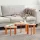 Dohányzóasztal 3 pcs Viaszbarna 47.5 x 47.5 x 27 cm