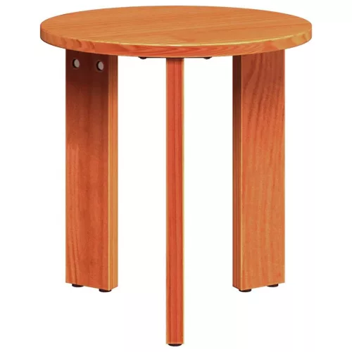 Dohányzóasztal 3 pcs Viaszbarna 47.5 x 47.5 x 27 cm