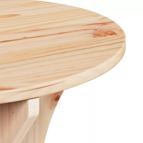 Dohányzóasztal 2 pcs Természetes 46 x 46 x 47 cm Tömör fenyőfa