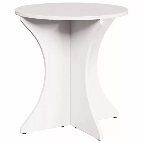 Dohányzóasztal 2 pcs Fehér 46 x 46 x 47 cm Tömör fenyőfa
