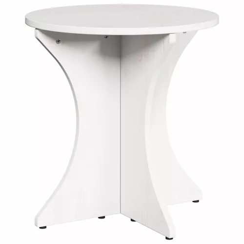 Dohányzóasztal 2 pcs Fehér 46 x 46 x 47 cm Tömör fenyőfa