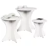 Dohányzóasztal 3 pcs Fehér 46 x 46 x 47 cm Tömör fenyőfa