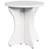 Dohányzóasztal 3 pcs Fehér 46 x 46 x 47 cm Tömör fenyőfa