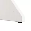Dohányzóasztal 3 pcs Fehér 46 x 46 x 47 cm Tömör fenyőfa