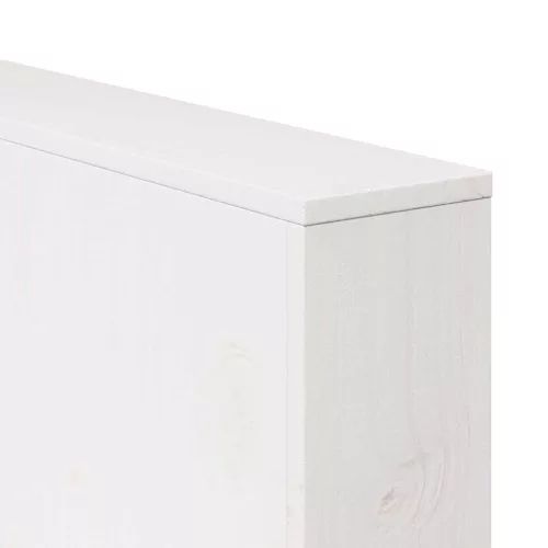 Kerti kanapé Fehér 134 x 60 x 62 cm Tömör fenyőfa