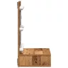 Tükörszekrény polcokkal Régi fa 62 x 31,5 x 62 cm Faanyag