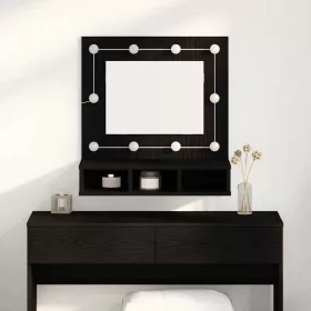   Tükörszekrény polcokkal Musta tammi 62 x 31,5 x 62 cm Faanyag
