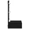 Tükörszekrény polcokkal Musta tammi 62 x 31,5 x 62 cm Faanyag