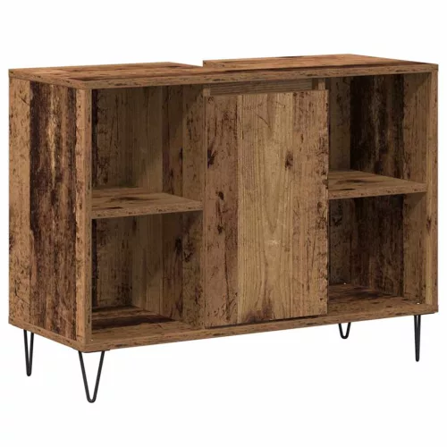 Fürdőszoba Székény polcokkal Régi fa 80 x 33 x 60 cm Faanyag