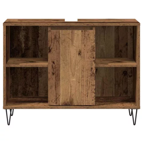 Fürdőszoba Székény polcokkal Régi fa 80 x 33 x 60 cm Faanyag