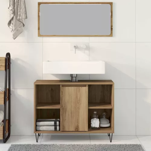 Fürdőszoba Székény kézműves tölgy 80 x 33 x 60 cm Faanyag