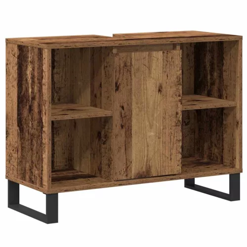 Fürdőszoba Székény polcokkal Régi fa 80 x 33 x 60 cm Faanyag