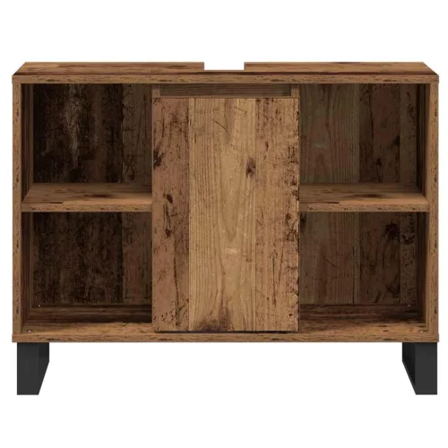 Fürdőszoba Székény polcokkal Régi fa 80 x 33 x 60 cm Faanyag