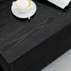 Dohányzóasztal with Drawer Musta tammi 100 x 51 x 45 cm Faanyag
