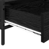 Dohányzóasztal with Drawer Musta tammi 100 x 51 x 45 cm Faanyag