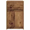 LED Éjjeli Szekrény fiókkal Régi fa 38 x 34 x 61 cm Faanyag