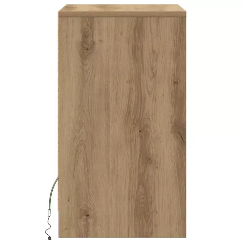 LED Éjjeli Szekrény kézműves tölgy 38 x 34 x 61 cm Faanyag