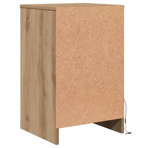 LED Éjjeli Szekrény kézműves tölgy 38 x 34 x 61 cm Faanyag