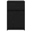 LED Éjjeli Szekrény fiókkal Musta tammi 38 x 34 x 61 cm Faanyag