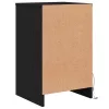 LED Éjjeli Szekrény fiókkal Musta tammi 38 x 34 x 61 cm Faanyag