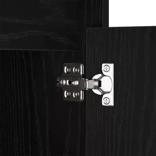 LED Éjjeli Szekrény fiókkal Musta tammi 38 x 34 x 61 cm Faanyag