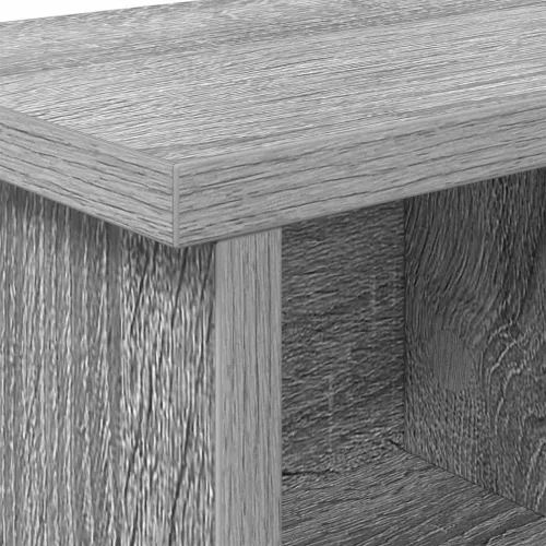 Fali Kabáthorog polcokkal Szürke sonoma 75 x 16 x 26 cm Faanyag