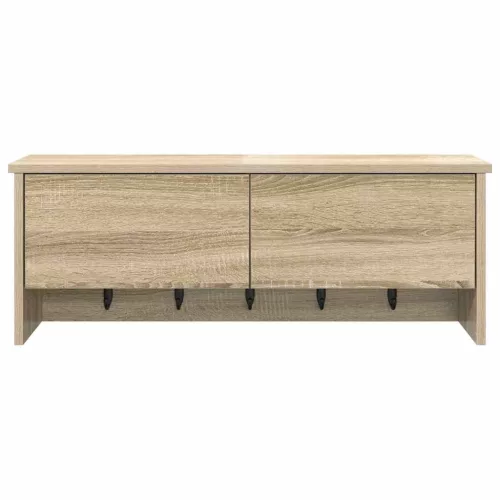 Fali Kabáthorog polcokkal sonoma tölgy 80 x 20 x 30 cm Faanyag