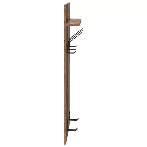 Fali Kabáthorog polcokkal Régi fa 90 x 40 x 10 cm Faanyag