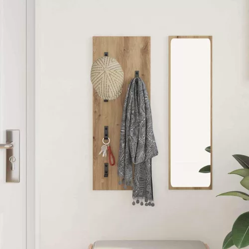 Fali Kabáthorog kézműves tölgy 30 x 1.5 x 80 cm Faanyag
