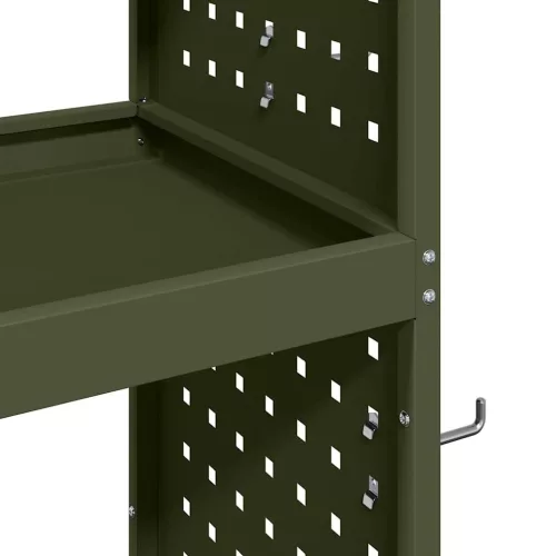 Eszköz Kocsi Oliva zöld 75 x 35 x 73 cm Hidegen húzott acél