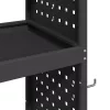 Eszköz Kocsi Fekete 65 x 35 x 111 cm Hidegen húzott acél