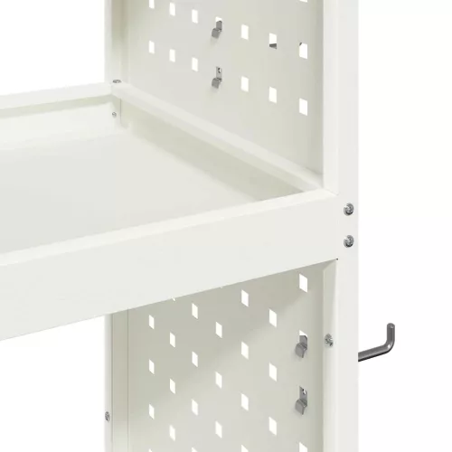 Eszköz Kocsi Fehér 65 x 35 x 111 cm Hidegen húzott acél