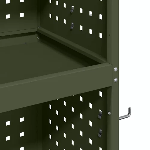 Eszköz Kocsi Oliva zöld 65 x 35 x 111 cm Hidegen húzott acél