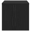 Éjjeliszekrény 2 pcs Musta tammi 40 x 40 x 30 cm Faanyag