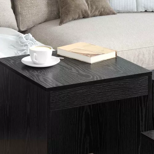 Dohányzóasztalok Egyéb 3 pcs Musta tammi Faanyag