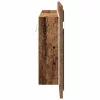 LED Tükörszekrény polcokkal Régi fa 100 x 12 x 45 cm Faanyag